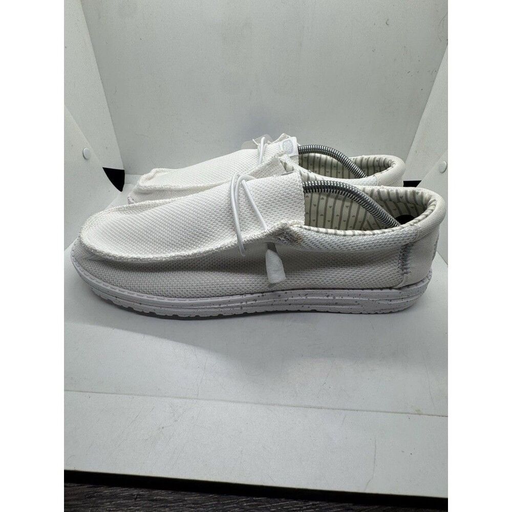 Hey Dude Mens Size 13 Wally Sox Shoes Stone White Casual Loafers Slip On
